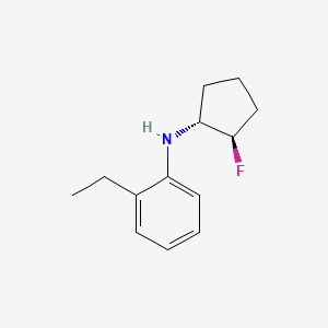 2-ethyl-N-[(1R,2R)-2-fluorocyclopentyl]aniline
