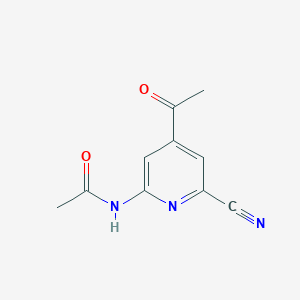 N-(4-Acetyl-6-cyanopyridin-2-YL)acetamide