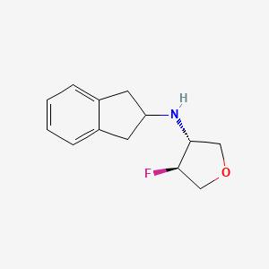 (3R,4S)-N-(2,3-dihydro-1H-inden-2-yl)-4-fluorooxolan-3-amine