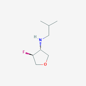 (3R,4S)-4-fluoro-N-(2-methylpropyl)oxolan-3-amine