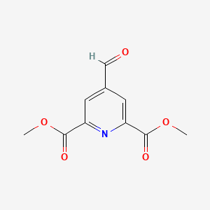 molecular formula C10H9NO5 B14858020 Dimethyl 4-formylpyridine-2,6-dicarboxylate 