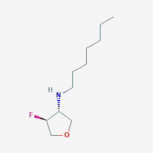 molecular formula C11H22FNO B1485803 (3R,4S)-4-fluoro-N-heptyloxolan-3-amine CAS No. 2166288-96-4