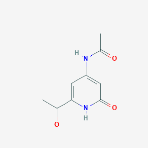 N-(2-Acetyl-6-hydroxypyridin-4-YL)acetamide