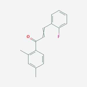 1-(2,4-Dimethylphenyl)-3-(2-fluorophenyl)prop-2-en-1-one