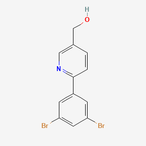 (6-(3,5-Dibromophenyl)pyridin-3-yl)methanol