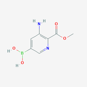 3-Amino-2-(methoxycarbonyl)pyridine-5-boronic acid