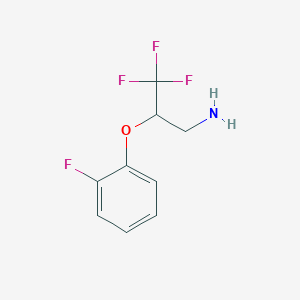 3,3,3-Trifluoro-2-(2-fluoro-phenoxy)-propylamine