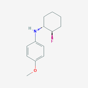 molecular formula C13H18FNO B1485807 N-[(1R,2R)-2-fluorocyclohexyl]-4-methoxyaniline CAS No. 2165568-32-9