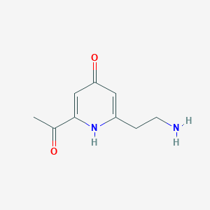 1-[6-(2-Aminoethyl)-4-hydroxypyridin-2-YL]ethanone