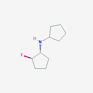 molecular formula C10H18FN B1485810 (1R,2R)-N-cyclopentyl-2-fluorocyclopentan-1-amine CAS No. 2165995-78-6
