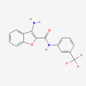 3-amino-N-[3-(trifluoromethyl)phenyl]-1-benzofuran-2-carboxamide