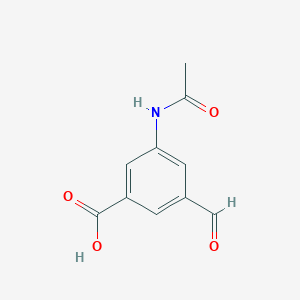 3-(Acetylamino)-5-formylbenzoic acid