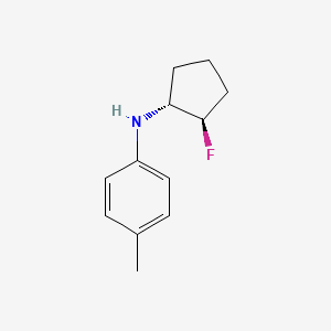 molecular formula C12H16FN B1485811 N-[(1R,2R)-2-fluorocyclopentyl]-4-methylaniline CAS No. 2165593-71-3
