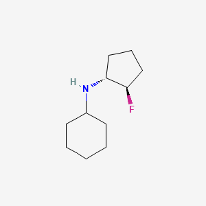 N-[(1R,2R)-2-fluorocyclopentyl]cyclohexanamine