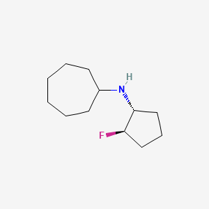 N-[(1R,2R)-2-fluorocyclopentyl]cycloheptanamine