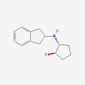 molecular formula C14H18FN B1485819 N-[(1R,2R)-2-fluorocyclopentyl]-2,3-dihydro-1H-inden-2-amine CAS No. 2165729-04-2