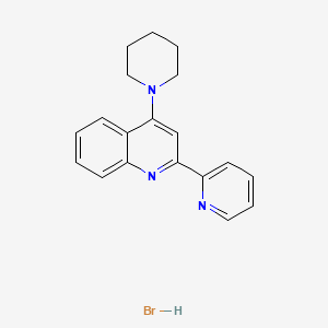 4-(Piperidin-1-yl)-2-(pyridin-2-yl)quinoline hydrobromide