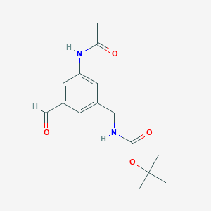 Tert-butyl 3-(acetylamino)-5-formylbenzylcarbamate