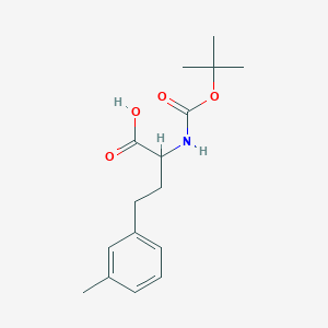 2-((Tert-butoxycarbonyl)amino)-4-(m-tolyl)butanoic acid