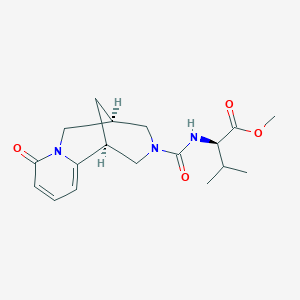 methyl (2R)-3-methyl-2-[[(1S,9R)-6-oxo-7,11-diazatricyclo[7.3.1.02,7]trideca-2,4-diene-11-carbonyl]amino]butanoate