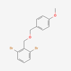 1.3-Dibromo-2-(((4-methoxybenzyl)oxy)methyl)benzene