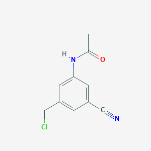 N-(3-(Chloromethyl)-5-cyanophenyl)acetamide