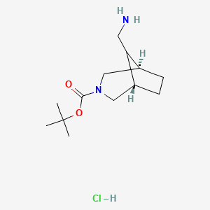 molecular formula C13H25ClN2O2 B14858283 8-Aminomethyl-3-boc-3-azabicyclo[3.2.1]octane HCl 