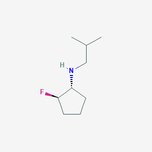 molecular formula C9H18FN B1485829 (1R,2R)-2-fluoro-N-(2-methylpropyl)cyclopentan-1-amine CAS No. 2166033-44-7