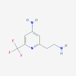 2-(2-Aminoethyl)-6-(trifluoromethyl)pyridin-4-amine