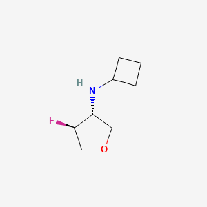 (3R,4S)-N-cyclobutyl-4-fluorooxolan-3-amine