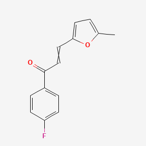 (E)-1-(4-fluorophenyl)-3-(5-methyl-2-furyl)prop-2-en-1-one