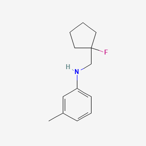 N-[(1-fluorocyclopentyl)methyl]-3-methylaniline