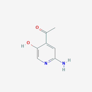 1-(2-Amino-5-hydroxypyridin-4-YL)ethanone