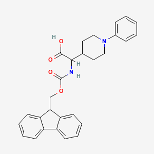 [(9H-Fluoren-9-ylmethoxycarbonylamino)]-(1-phenyl-piperidin-4-YL)-acetic acid