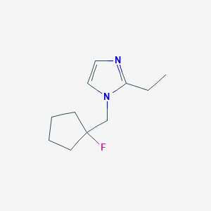 molecular formula C11H17FN2 B1485834 2-乙基-1-[(1-氟环戊基)甲基]-1H-咪唑 CAS No. 2098050-84-9