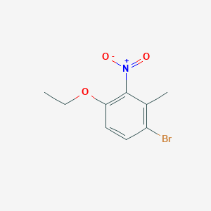 molecular formula C9H10BrNO3 B1485837 1-Bromo-4-ethoxy-2-methyl-3-nitrobenzene CAS No. 2169359-22-0