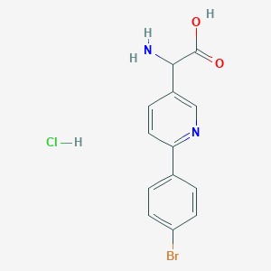 2-Amino-2-(6-(4-bromophenyl)pyridin-3-YL)acetic acid hydrochloride