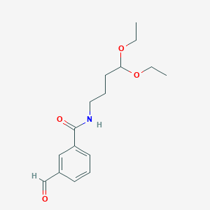 molecular formula C16H23NO4 B1485840 N-(4,4-Diethoxybutyl)-3-formylbenzamide CAS No. 2099046-52-1