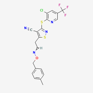 (Z)-3-(3-chloro-5-(trifluoromethyl)pyridin-2-ylthio)-5-(2-(4-methylbenzyloxyimino)ethyl)isothiazole-4-carbonitrile