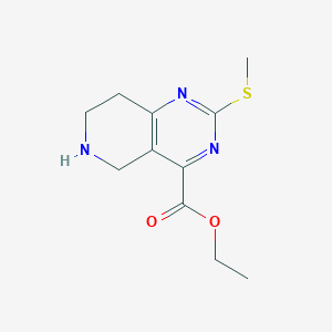 Ethyl 2-(methylthio)-5,6,7,8-tetrahydropyrido[4,3-D]pyrimidine-4-carboxylate