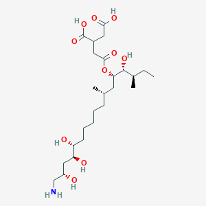 2-[2-[(3R,4R,5S,7S,13R,14S,16S)-17-amino-4,13,14,16-tetrahydroxy-3,7-dimethylheptadecan-5-yl]oxy-2-oxoethyl]butanedioic acid