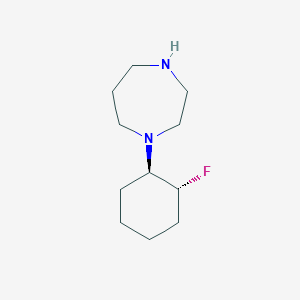 molecular formula C11H21FN2 B1485845 1-[(1R,2R)-2-fluorocyclohexyl]-1,4-diazepane CAS No. 2166255-72-5