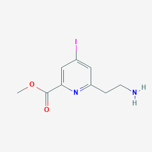 Methyl 6-(2-aminoethyl)-4-iodopyridine-2-carboxylate