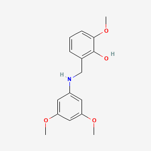 2-(((3,5-Dimethoxyphenyl)amino)methyl)-6-methoxyphenol