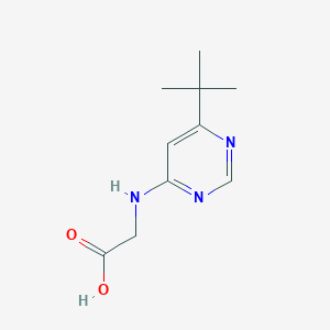 molecular formula C10H15N3O2 B1485847 2-[(6-叔丁基嘧啶-4-基)氨基]乙酸 CAS No. 1876293-77-4