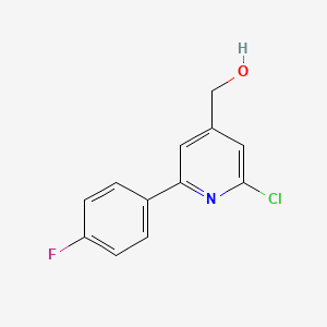 (2-Chloro-6-(4-fluorophenyl)pyridin-4-yl)methanol