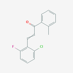 (E)-3-(2-chloro-6-fluoro-phenyl)-1-(o-tolyl)prop-2-en-1-one