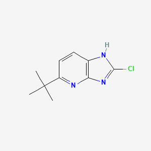 molecular formula C10H12ClN3 B14858510 5-Tert-butyl-2-chloro-3H-imidazo[4,5-B]pyridine CAS No. 1260671-24-6