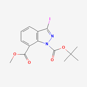 1-Tert-butyl 7-methyl 3-iodo-1H-indazole-1,7-dicarboxylate