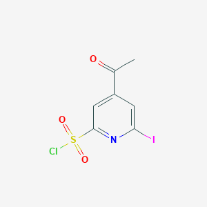 4-Acetyl-6-iodopyridine-2-sulfonyl chloride